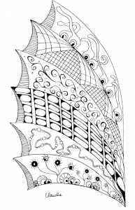 Einfaches Zentangle 6 von claudia