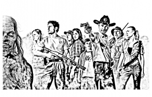 Druckbare Malvorlagen : The Walking Dead