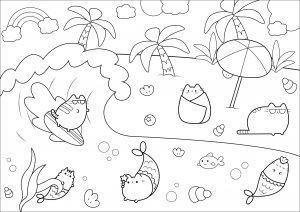 Druckbare Malvorlagen : Strand