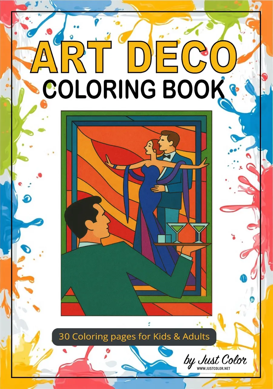 Art Deco Coloring Book for all Ages