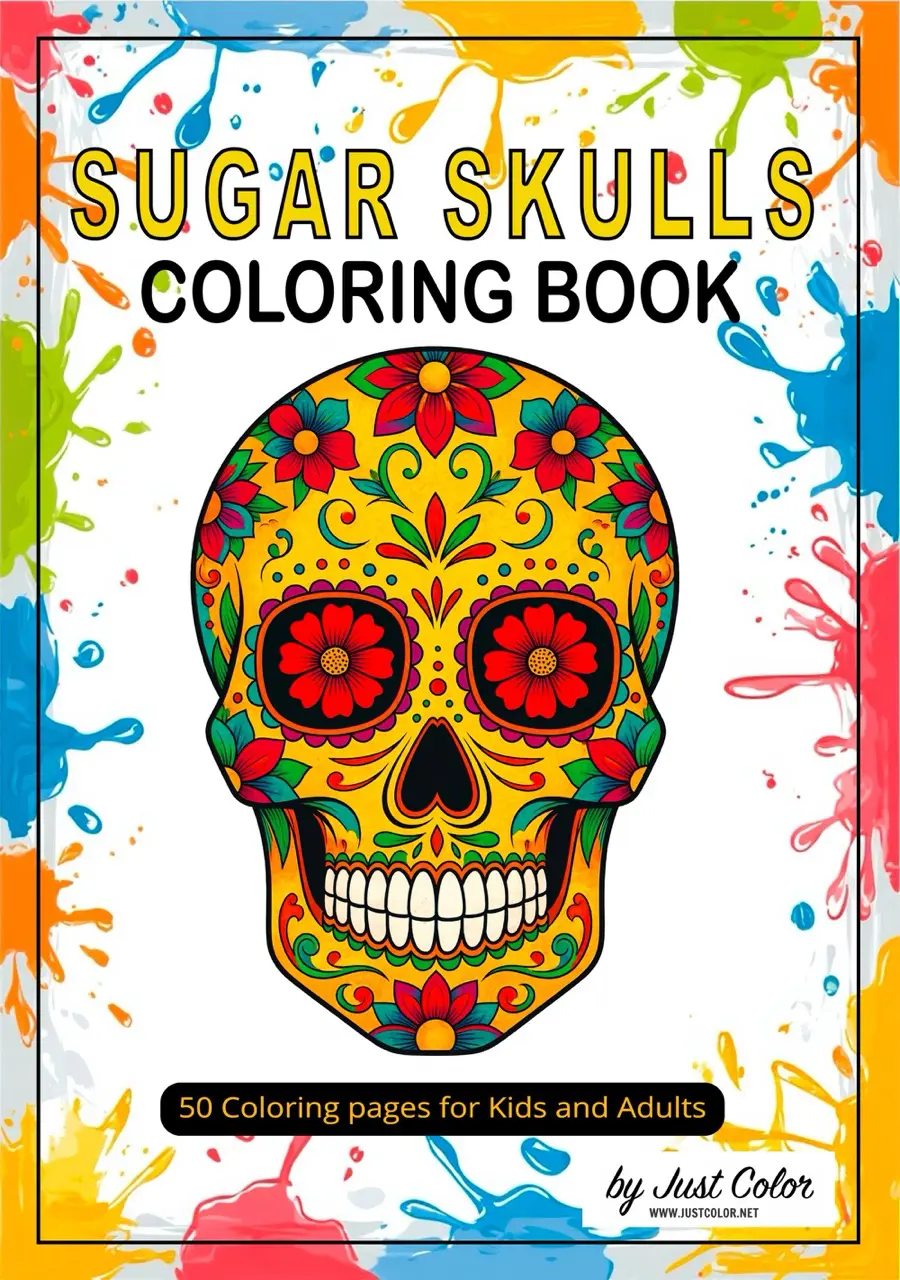 Sugar Skulls Coloring Book for Adults