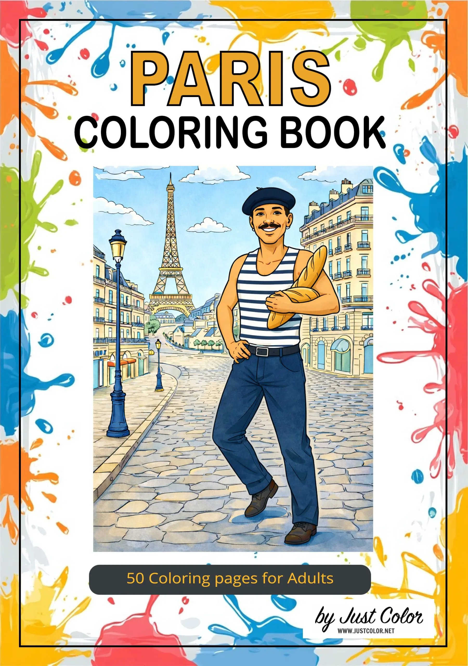 Paris Coloring Book for Adults