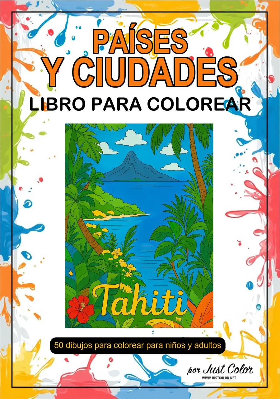 Countries & Cities Coloring Book for Adults