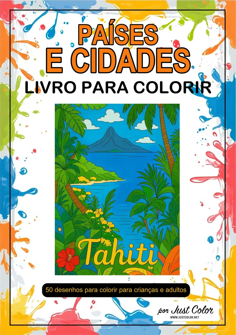 Countries & Cities Coloring Book for Adults