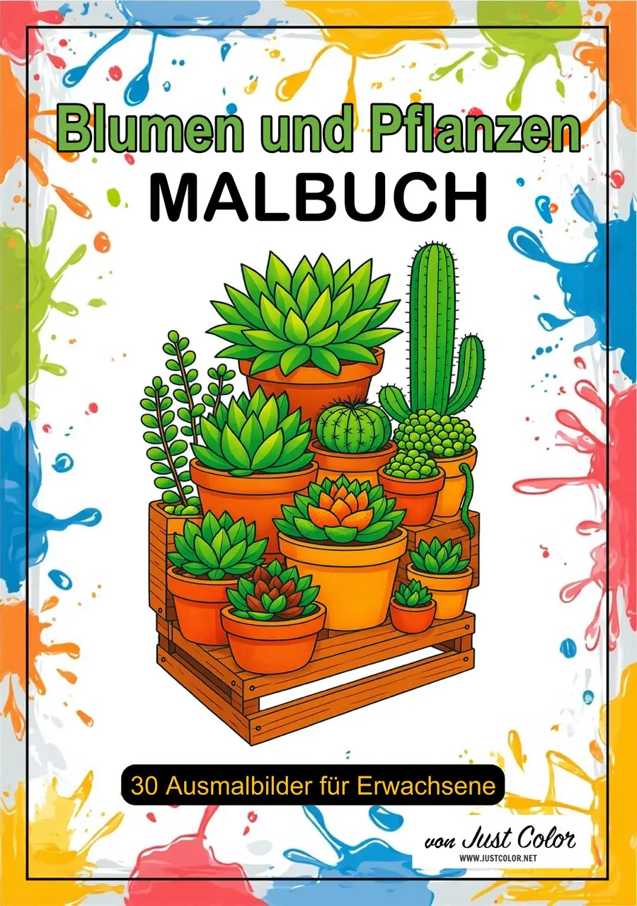 Flowers and Plants Coloring Book for Adults