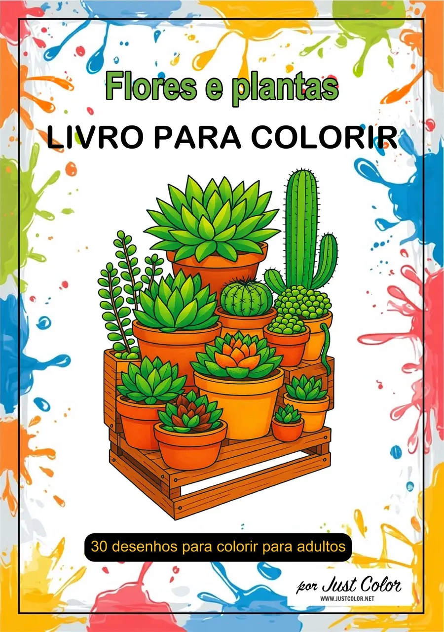 Flowers and Plants Coloring Book for Adults