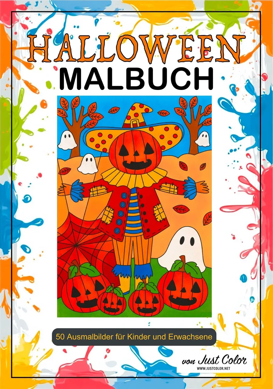 Halloween Coloring Book for Kids & Adults