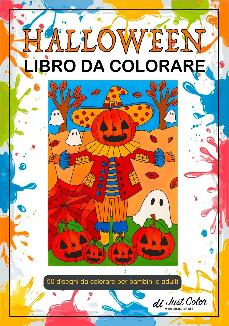 Halloween Coloring Book for Kids & Adults