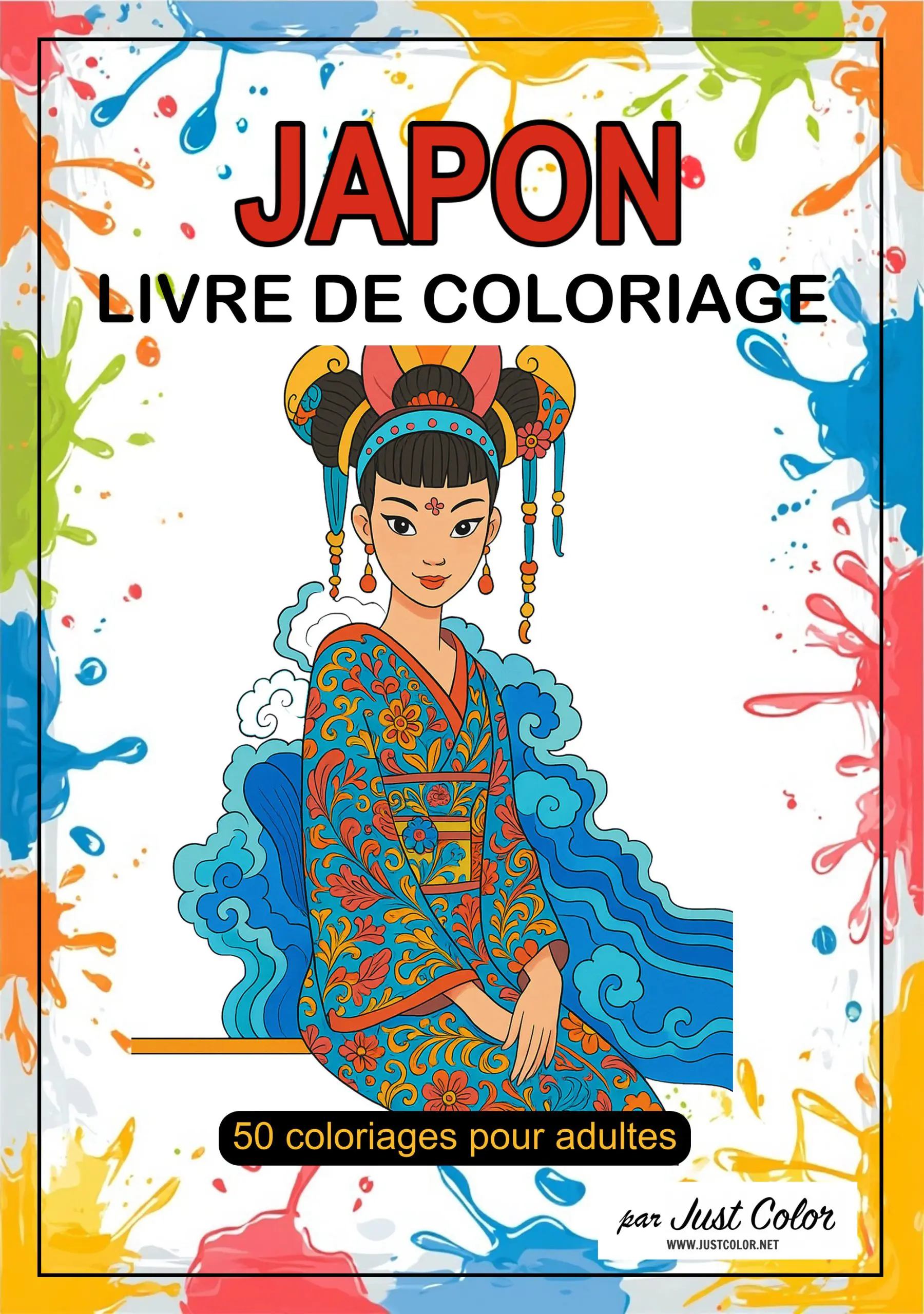 Japan Coloring Book for Adults