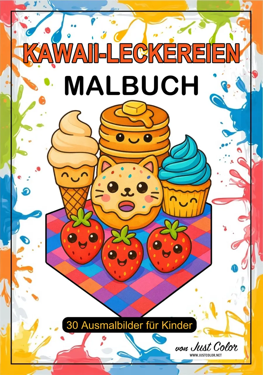 Kawaii Food Coloring Book for Kids