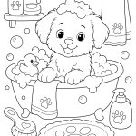 Cozy kids coloring page - Just Color ebook preview