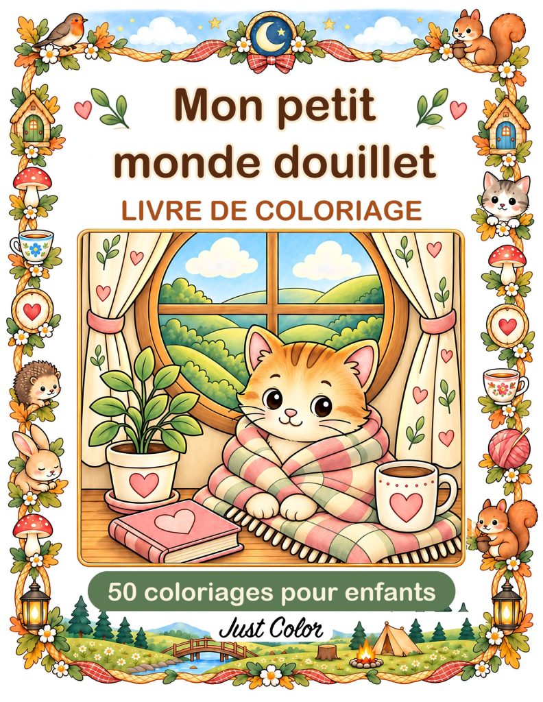 My Little Cozy World Coloring Book for Kids - Just Color ebook cover