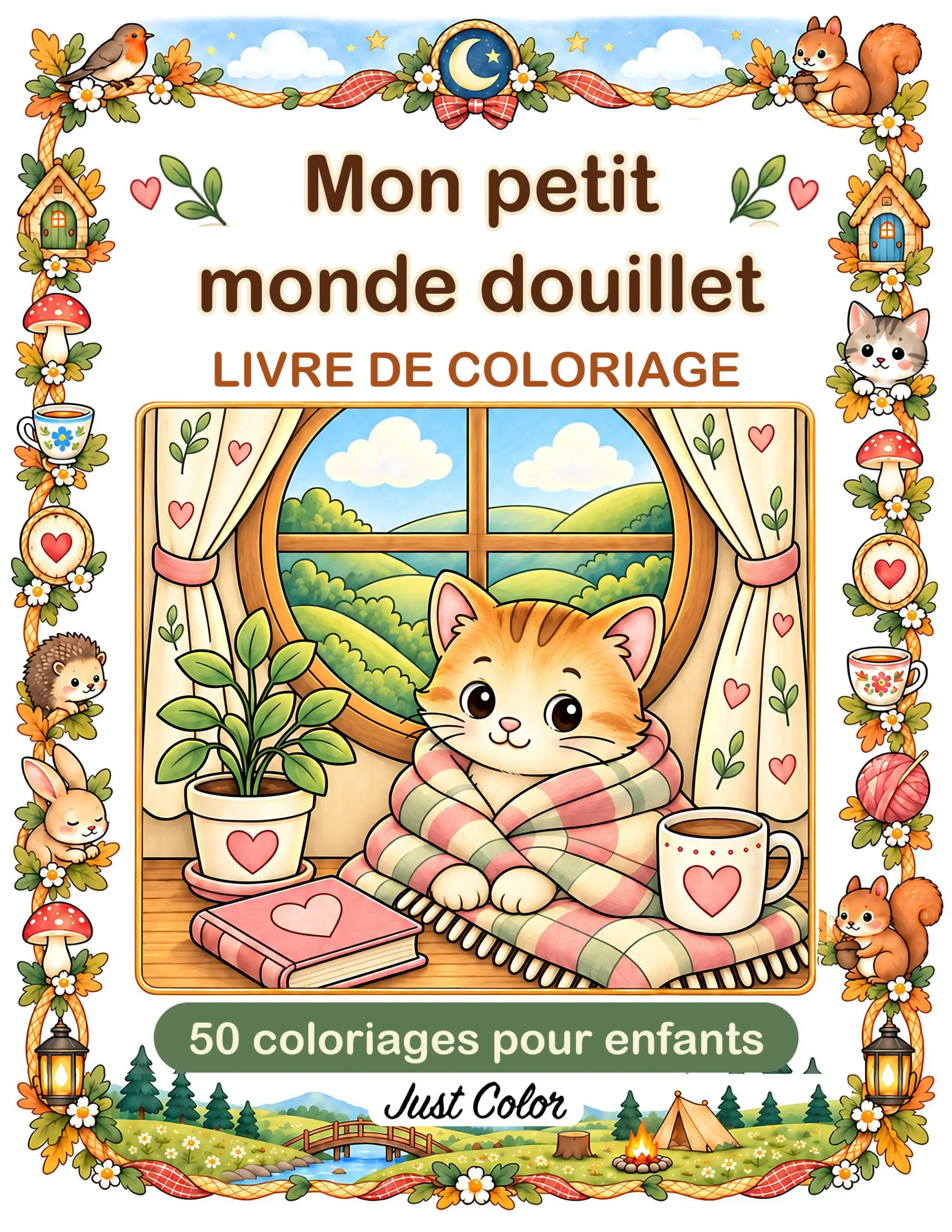 My Little Cozy World Coloring Book for Kids