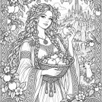 Norse mythology coloring page - Just Color ebook preview