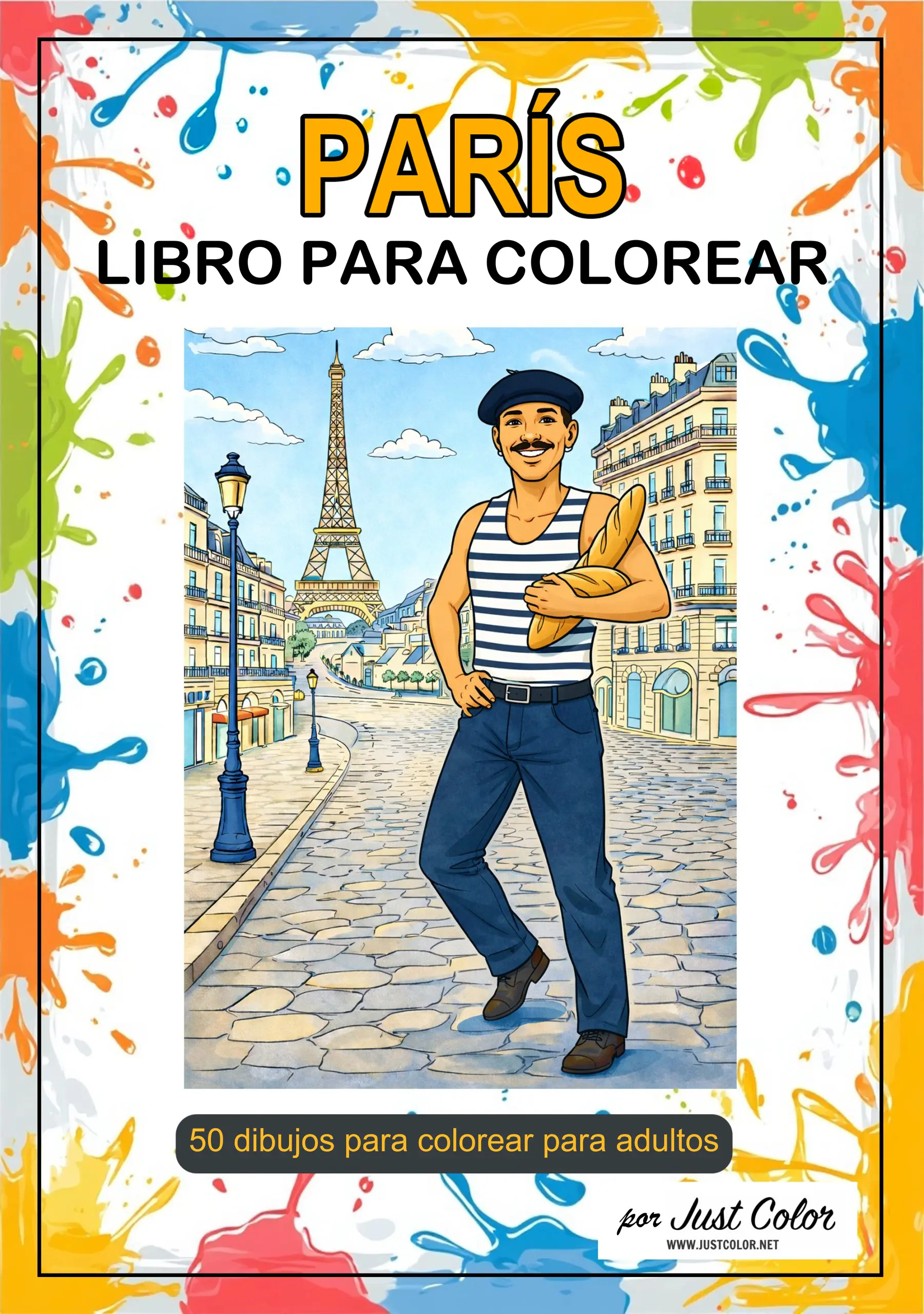 Paris Coloring Book for Adults
