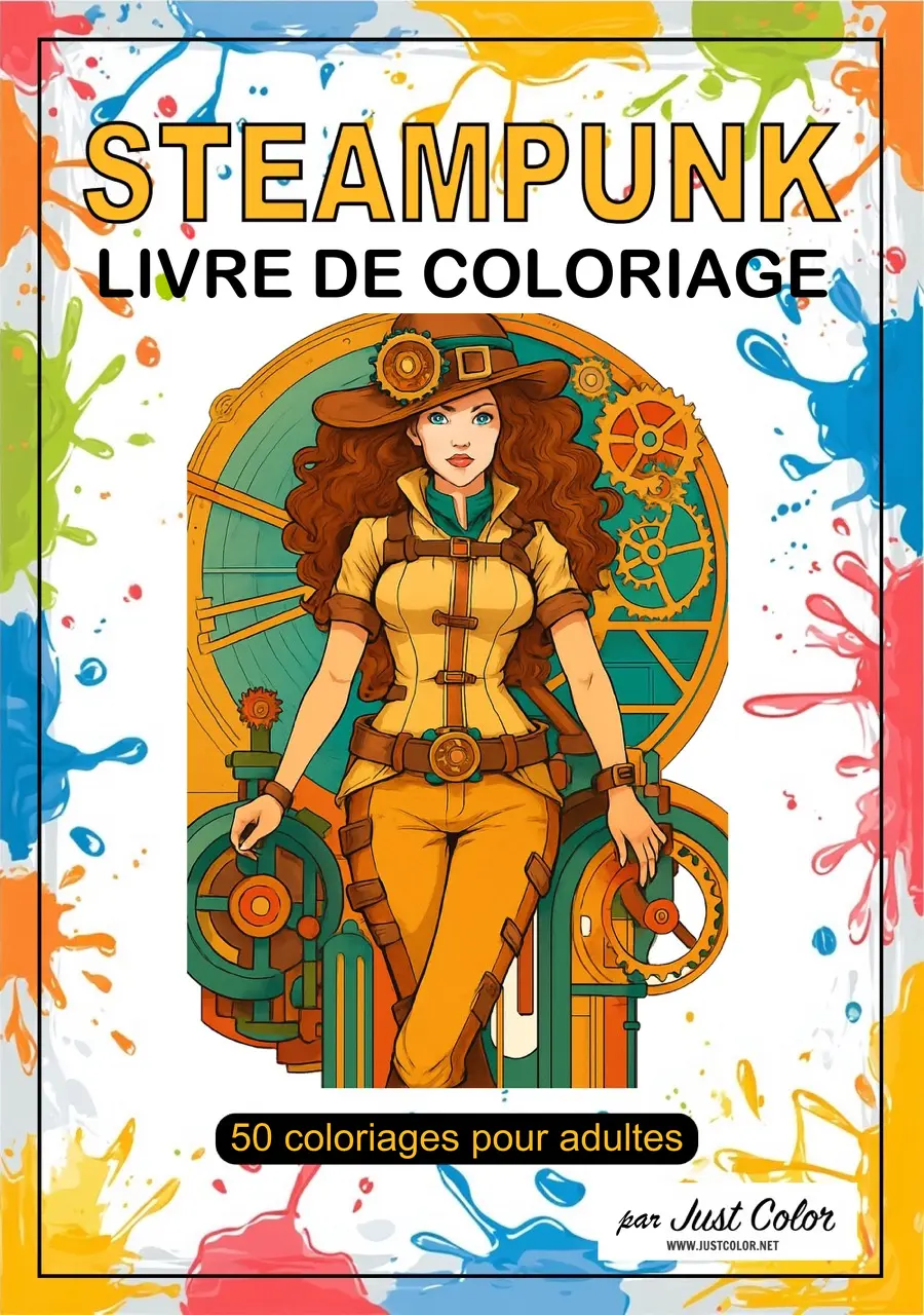 Steampunk Coloring Book for Adults
