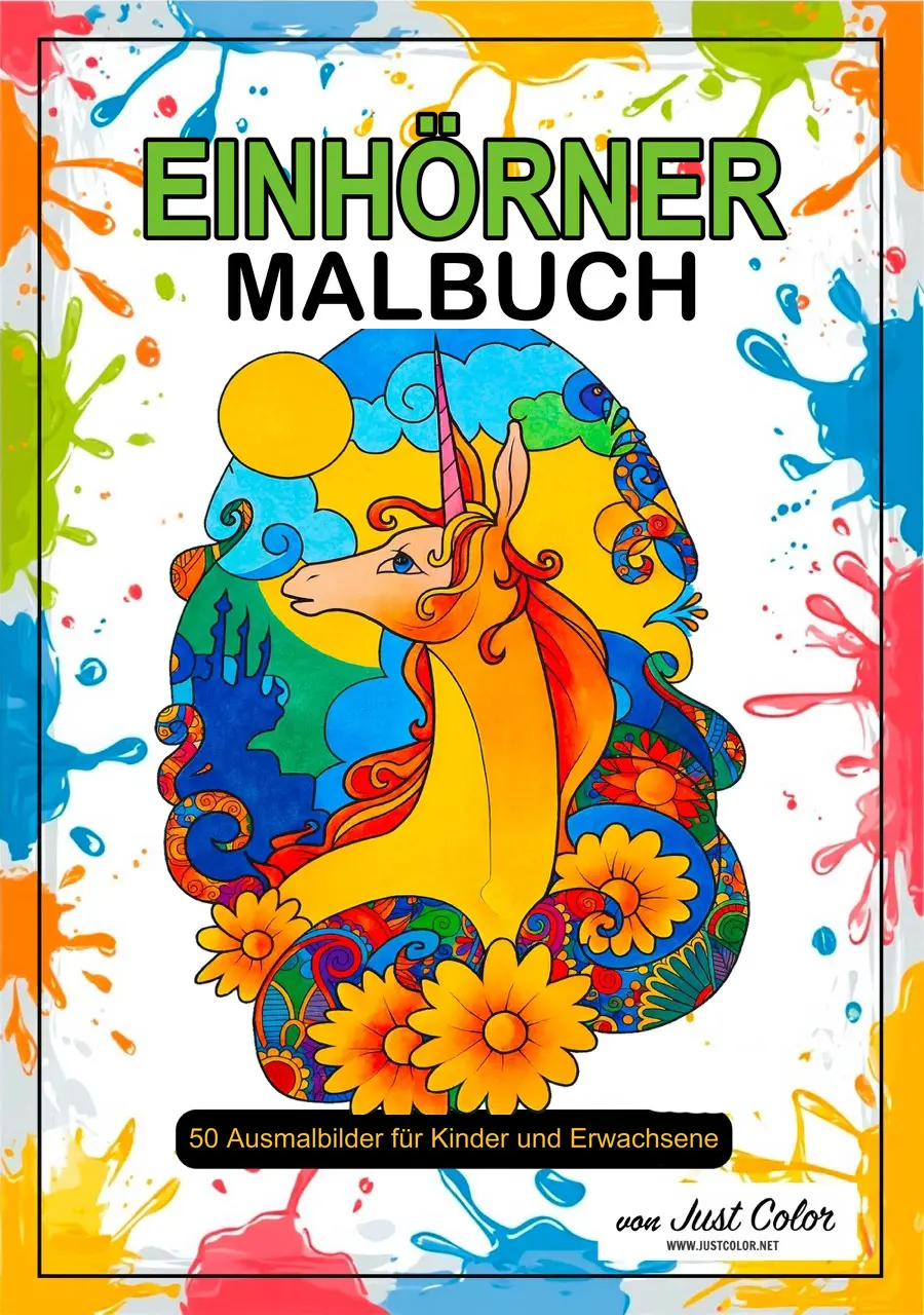 Unicorn Coloring Book for Kids & Adults