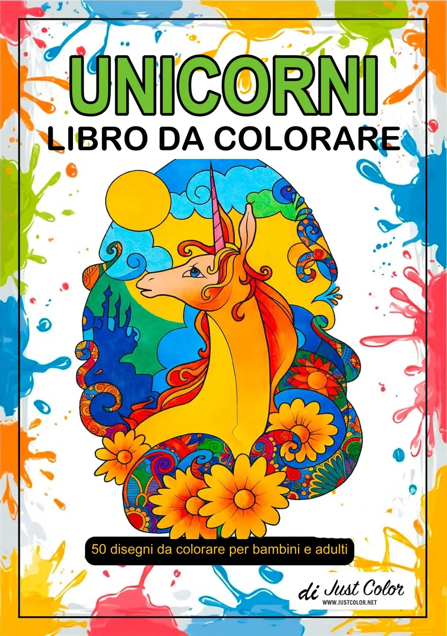 Unicorn Coloring Book for Kids & Adults