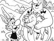 Coloriages d'Astérix à imprimer pour enfants