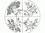 Coloriages de 4 saisons à imprimer pour enfants