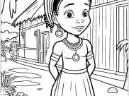 Coloriages Afrique faciles pour enfants