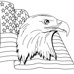 Coloriages d'Aigles à imprimer pour enfants