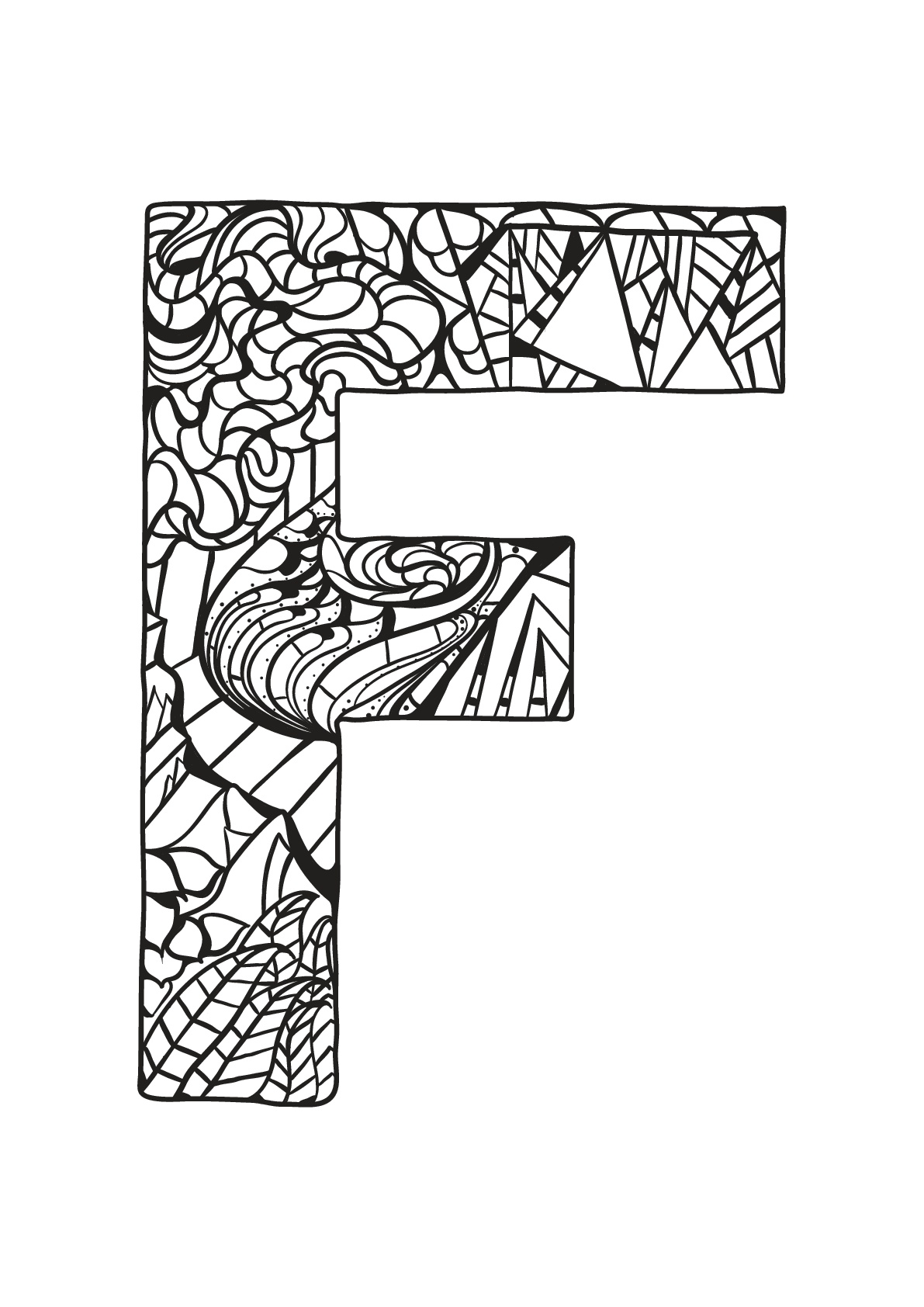 Alphabet lettre f