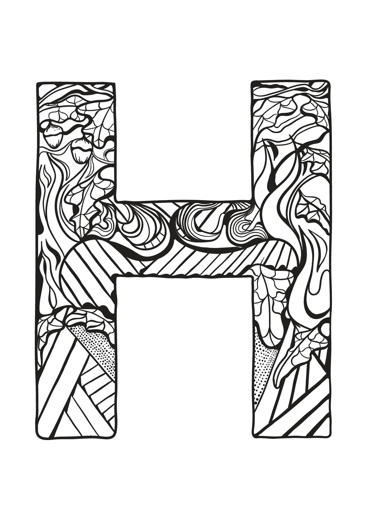 Alphabet lettre h