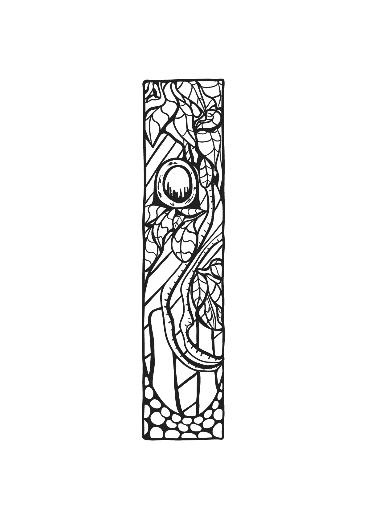 Alphabet lettre i (Coloriage à imprimer pour enfants)