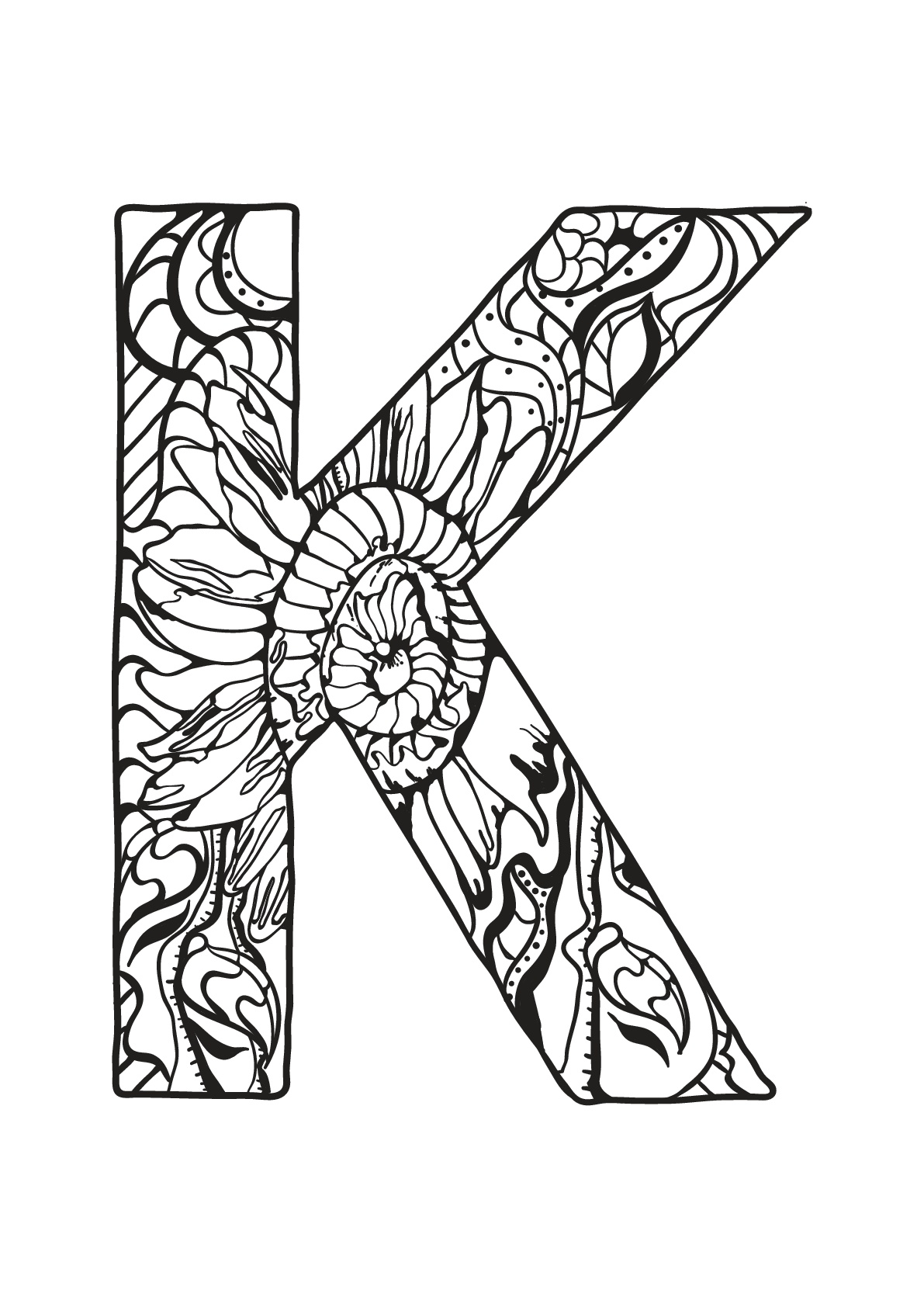 Alphabet lettre k