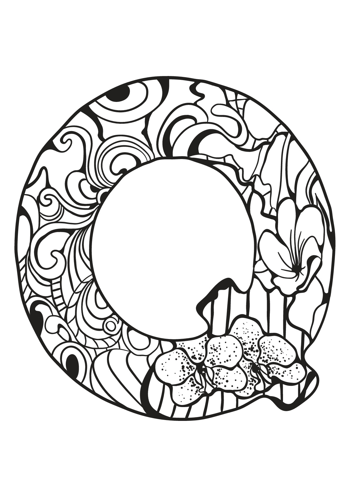 Alphabet lettre q (Coloriage) Alphabet lettre q (Coloriage à imprimer pour enfants)