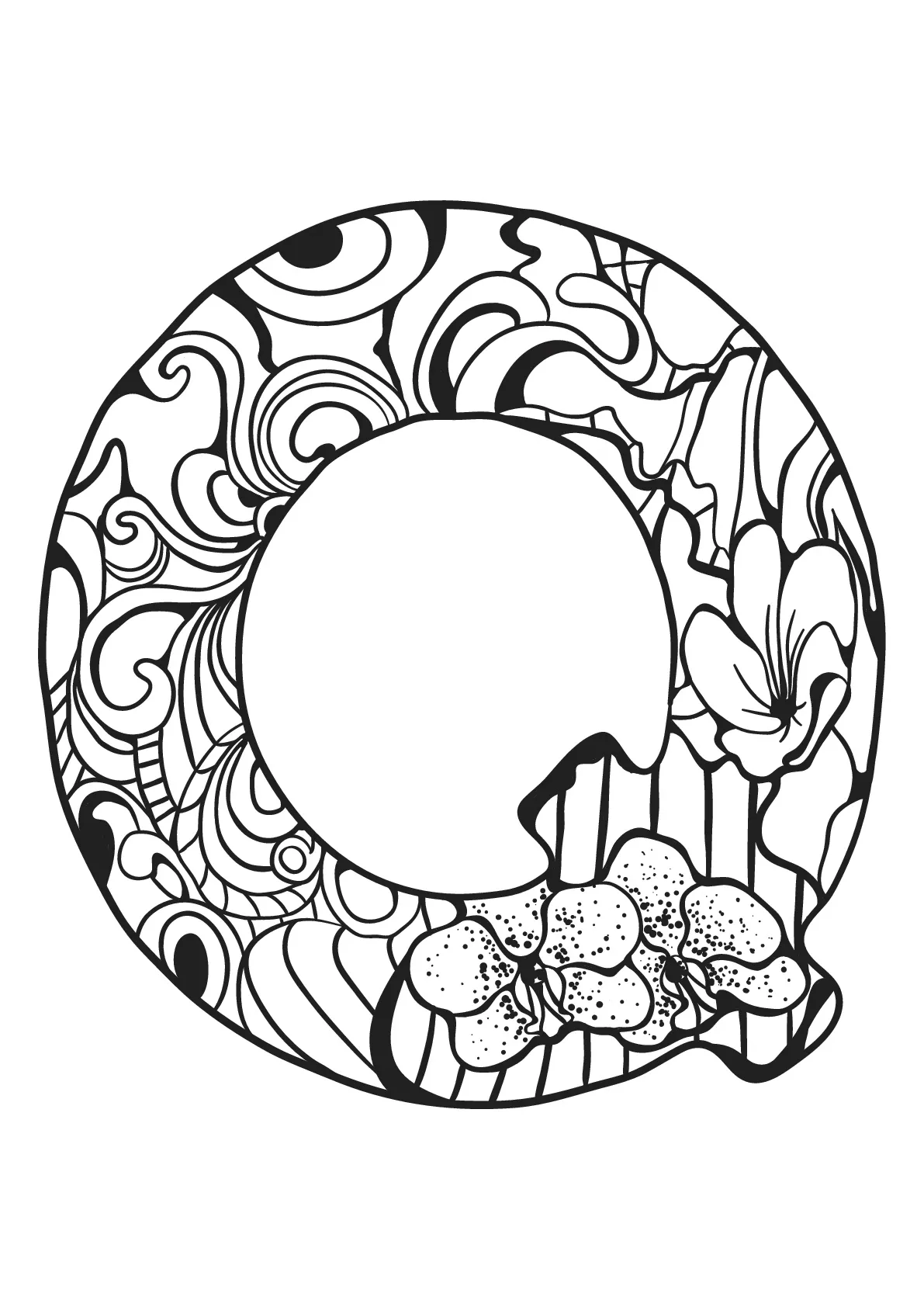 Alphabet lettre q (Coloriage à imprimer pour enfants)