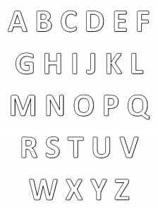 Coloriage alphabet gratuit