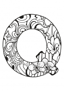 Coloriage de à imprimer pour enfants : Alphabet-lettre-q