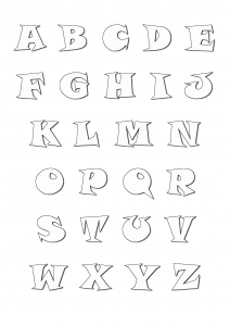 Coloriage alphabet pour enfant