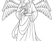 Coloriages d'Ange à imprimer pour enfants