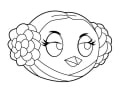 Coloriage de Angry Birds Star Wars à imprimer pour enfants
