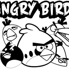 Coloriages d'Angry birds à imprimer pour enfants