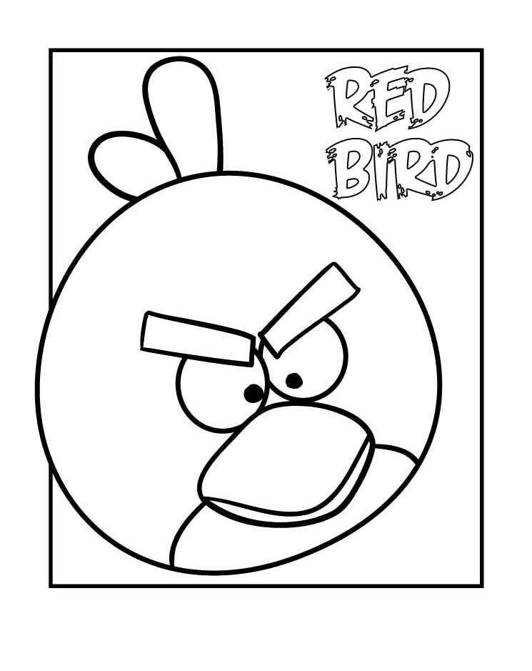 Coloriage amusant de Angry birds à imprimer et colorier