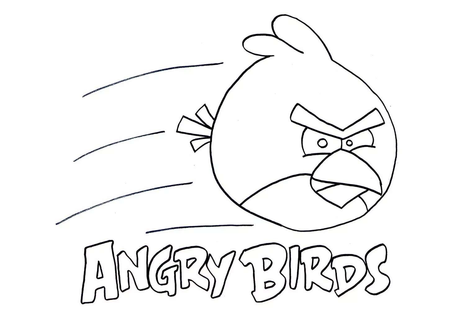 Angry Birds Coloring Pages (Coloriage à imprimer pour enfants)