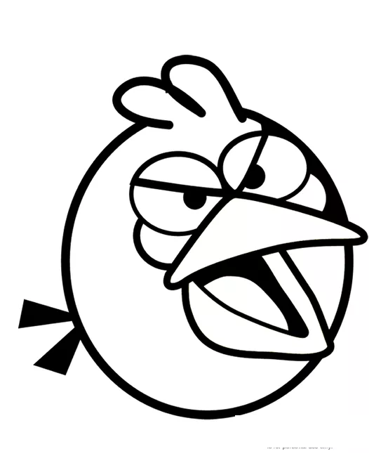 Coloriage de Angry birds à imprimer pour enfants