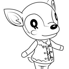 Coloriages d'Animal Crossing à imprimer pour enfants