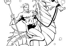 Coloriages d'Aquaman à imprimer pour enfants