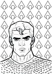 Coloriage de Aquaman pour enfants