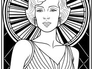 Coloriages d'Art Déco à imprimer pour enfants