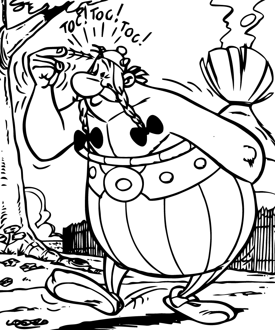 Coloriage de Astérix à telecharger gratuitement (Asterix et Obélix)