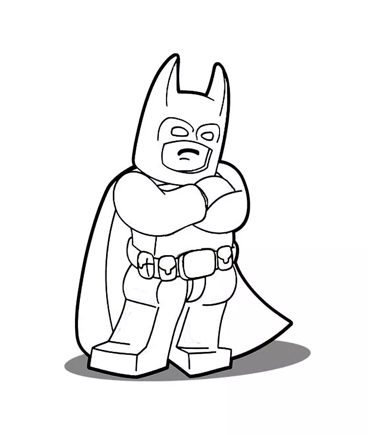 Lego batman pages (Coloriage de La Grande Aventure LEGO à imprimer pour enfants)