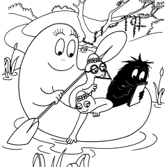 Coloriages de Barbapapas à imprimer pour enfants