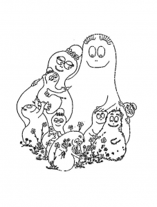 Coloriage Barbapapas gratuit à colorier