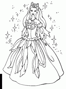 Coloriage de Barbie à imprimer